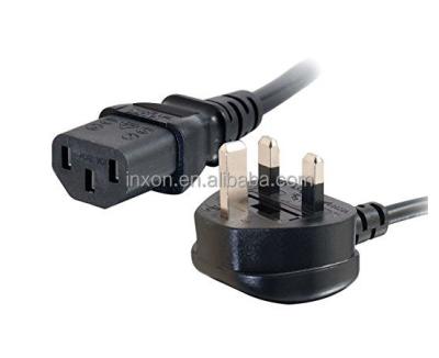 China UK Industrial Equipment Power Cord (IEC320C13 to BS 1363) 1.5M 4.9FT for sale