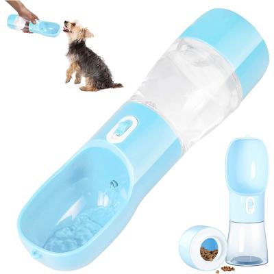 China Viable 2 In 1 Portable Drinking Dog Water Bottle 300ml Bowl Leak Proof For Pets Outdoor Walking , Hiking for sale