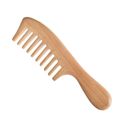 China Home High Quality Natural Wooden Hair Brush Comb Scalp Massage Comb Detangling Hair Brush Comb for sale