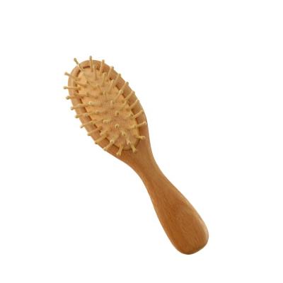 China Custom Cushion Logo Anti-Static Natural Wooden Hair Brush Straightener Kids Hair Brush for sale