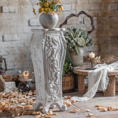 China Rustic Wedding Decoration Retro Minhui Factory Stain Yard Roman Columns Ancient White Ornaments for sale