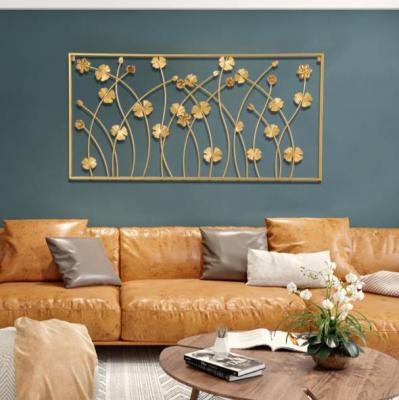 China Nordic simple wall decoration background sofa living room bedroom iron, metal wall art hanging for sale