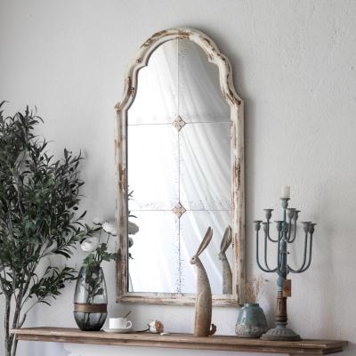 China New Design Minhui Assembled Mirror Decorative Art Mirror Chinese Wood Wall Decoration Assembled Hanging Mirror for sale