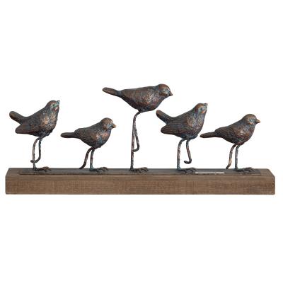 China Minimalist Minhui Decorations Bronze Photography Props Iron Birds Ornaments Art Crafts Living Room Decoration for sale