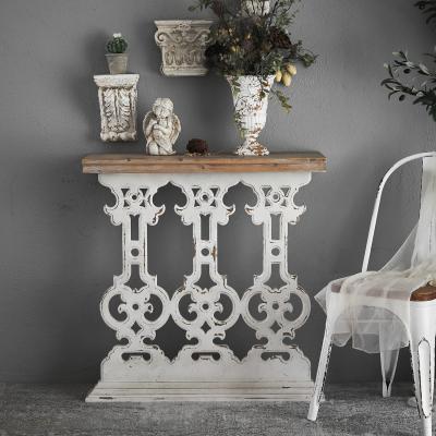 China Luxury Minhui Convertible Stain Decor Living Room Hallway Corner Console Table Porch Table For Living Room for sale