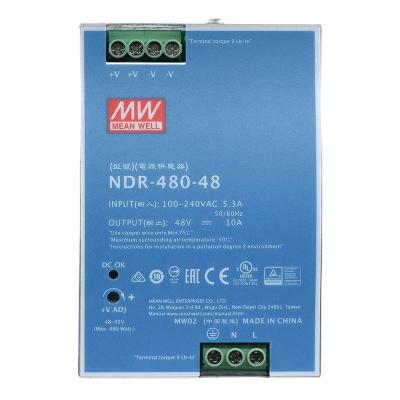 China Industrial Automation Machinery...Meanwell NDR-480-48 480Watt 48V 10Amp AC to 220Vac DC to 48 Din Rail Power Supply 48v 10a for sale