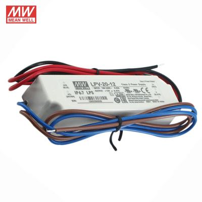 China Meanwell Plastic LPV-20-12 20W 12V 1.6A Led Driver Panel Driver Led Switching Power Supply Dc 12V Led Driver Ultra Slim Led Driver for sale