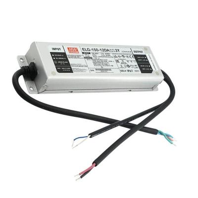 China Dimmable Led Driver Dc 12V 150W 12V 110 220Vac Constant Voltage Led Driver Crate Street Light ELG-150-12DA DAli Dimmable Metal Led Driver for sale