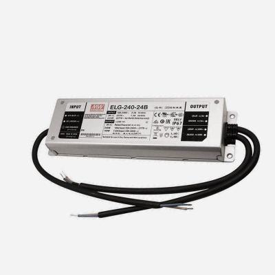 China Meanwell ELG-240-24B Meanwell Dimming Metal Case Led Light 240W 24V 10A Dimmable Ip67 Work Universal Led Driver Led Power Supply for sale