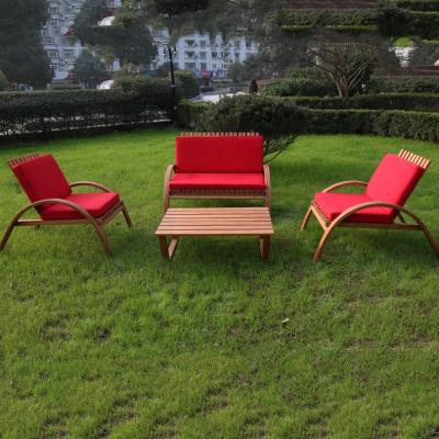 China Solid Wood Outdoor Wooden Furniture Garden Sets Table And Chairs For Dining Coffee Tea for sale