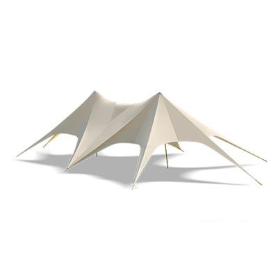 China Diagonal tying type large outdoor picnic party campground sun shade blended cotton sun tent velarium camping tarp for sale