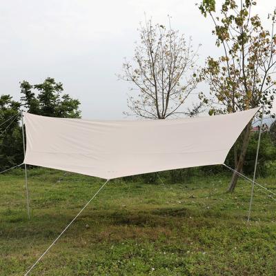 China Diagonal tying type cotton sun tent outdoor picnic waterproof blended velarium custom size for sale