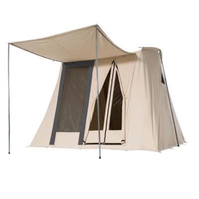 China Waterproof outdoor poly cotton canvas tarpaulin spring camping arch Indian glamping tents for sale