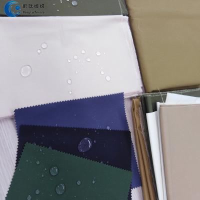 China Waterproof PU Coating Tear-Resistant Wrinkle Resistant Heavyweight Thickened Plain Canvas TC Camping Tent Fabric for sale