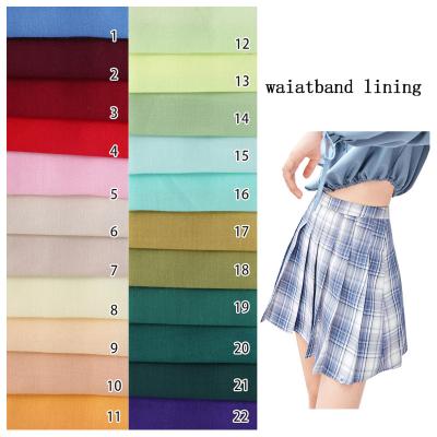 China Waterproof Custom TC Polyester And Cotton Panties Anti-Slip Waistbands Flat Waistband Lining for sale