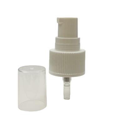 China Non Spill Plastic 0.4cc 24/410 Pump Treatment Pump Lotion Cream Pump With Half PP Cap for sale