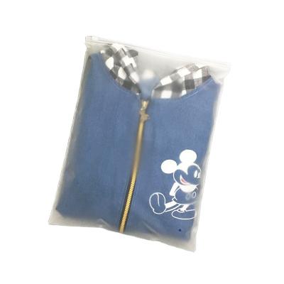 China BIODEGRADABLE scrub unprinted zipper bag zipper bags for clothes packaging ziplock bag for jewelry for sale