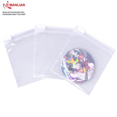 China Recyclable Zipper Bag For Small Items Women's Pony Waist Jewelry Collecting Bag Horizontal Transparent Ziplock Bags for sale