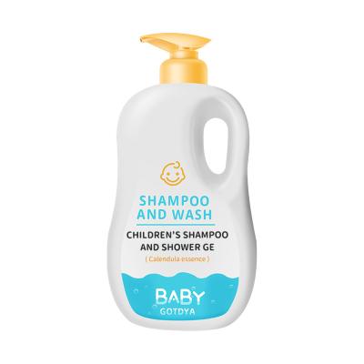 China Nourishing Children's shampoo bath gel two in one oem generation processing, baby wash and care set customization for sale