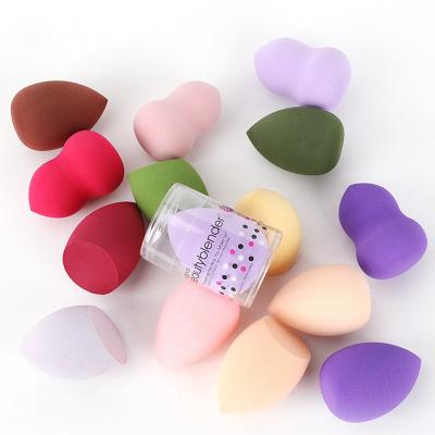 China Soft Custom Logo Private label cosmetic powder puff in egg shaped  Makeup Blender Beauty Sponge  makeup sponge for sale