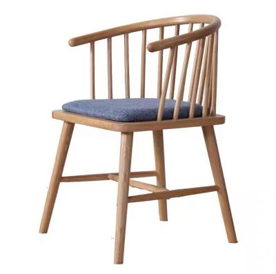 China Modern Designer Nordic Style Solid Wood Arm Restaurant Dining Chair or Home Dining Chair for sale