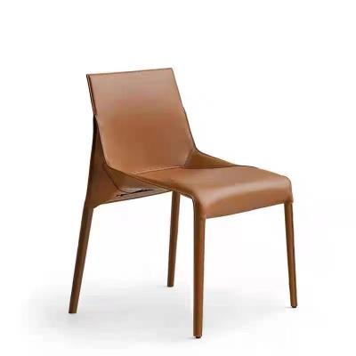 China Hot Sales Modern Leather Upholstery Dining Chair Home Dining Chair Wholesale for sale