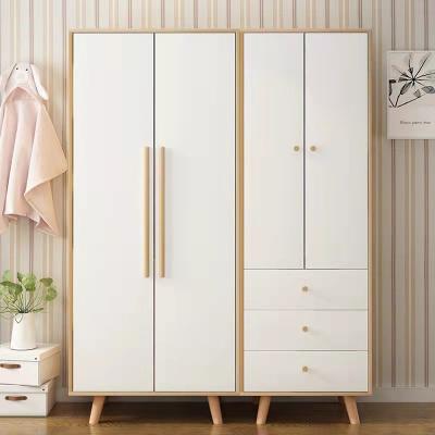 China Nordic Minimalist Style Hotel Moden Door Cabinet Clothes Wardrobe Wardrobe Cabinets Modern Cheapest Wardrobe for sale