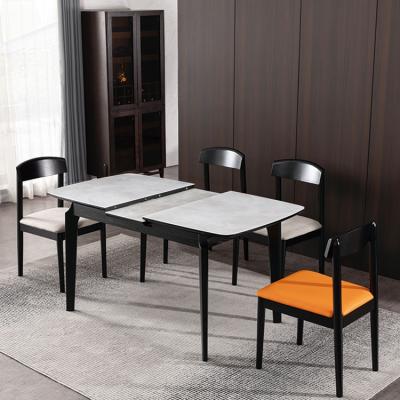 China ZEYU Extendable Dining Sets Chairs Room Furniture Table Marble Dining Table Set Rectangular Dining Table for sale