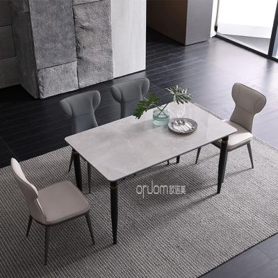 China ZEYU Space Saving High Quality Marble Table And Chairs Dining Room Set Furniture Note Chair Dining Room Furniture Luxury Dining Table Set Furn To the House for sale