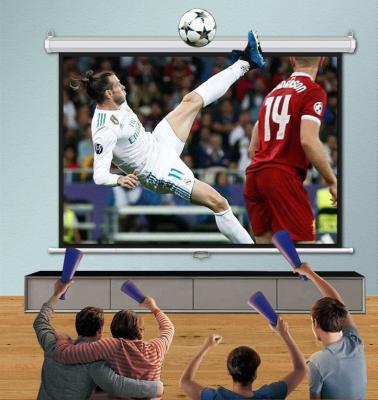 China 220X165cm Electric Projection Screens 220X165cm Motorized Projector Large Screen Electric Projector Screen for sale