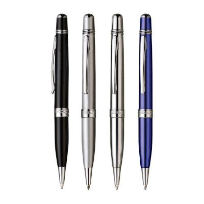 China Boligrafos promotional personalizados mechanisms twist pen steel pen for sale