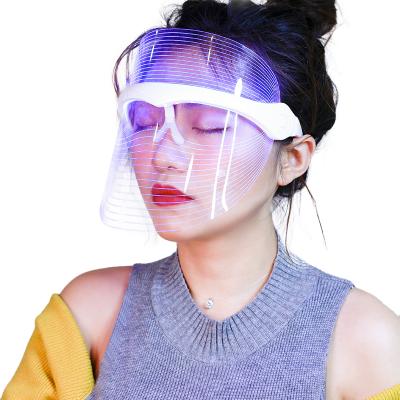 China Rechargeable Blood Vessel Removal 7 Color New Radio Led Mask Light Therapy Face Beauty Equipment for sale