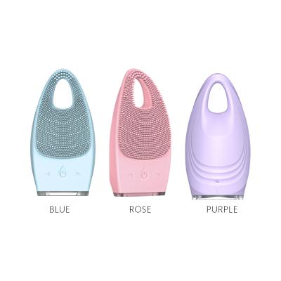 China DEEP CLEANING Electric Face Sweep Skin Care Massager Silicone Face Remover Deep Cleansing Facial Cleansing Brush for sale