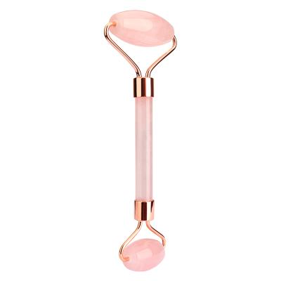 China Beauty hand held skin massager gua sha rose quartz body best price jade facial roller for sale