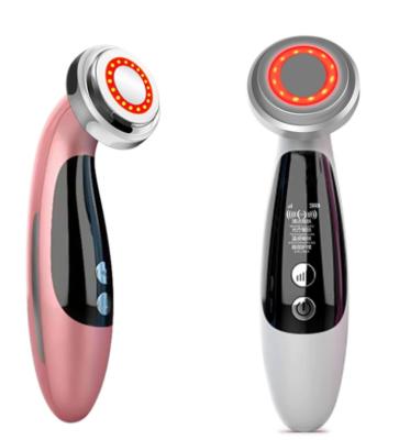 China Mini EMS Microcurrent Blood Vessel Removal 4 in 1 Face Cooling Massager Vibrating Face Facial Massager for sale