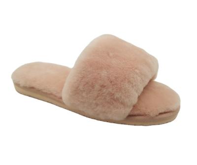 China Fashion Trend Design Women Home Slippers Latest In Winter Keep Warm Wholesale Ladies Fur Slipper Fashion Plush Indoor Hairy Slippers Slides for sale