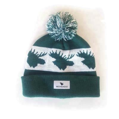 China JOINT Custom Logo Mens Acrylic Jacquard Solid Color Knitted Hat Beanie Hat for sale