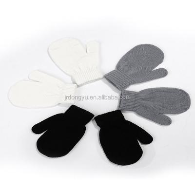 China Wholesale Custom Made Single Boys Girls Kids Acrylic Mittens Knitting Pattern for sale