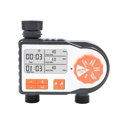 China Newest Electronic Smart Automatic Garden Port 2 Zone Digital Water Timer Garden / Outdoor for sale