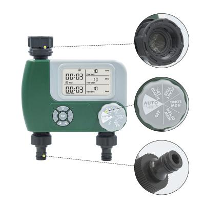 China Ningbo Power 2 Battery Water Battery Water Timer Two Smart Automatic Garden/Outlie Controller Plastic Garden Timer Irrigation Outlet for sale