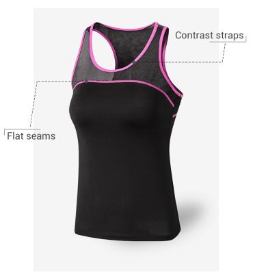 China Quality Breathable Sports Hign Fitness Gym Yoga Tank Tops Quick Drying Women for sale