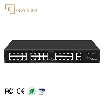 China Good quality POE new product 300w port power supply 10/100/1000mbps 24 port network switch for sale