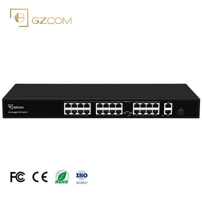 China High Quality POE New Product 300w 24 Port 10/100m UnManaged Ethernet Switch for sale