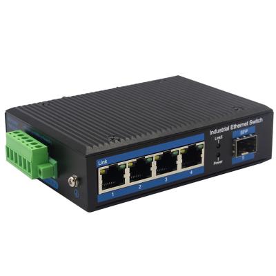 China Unmanaged Industrial Ethernet Switch POE 10/100/1000Mbps SFP 5 Port Gigabit PoE PoE Switch for sale