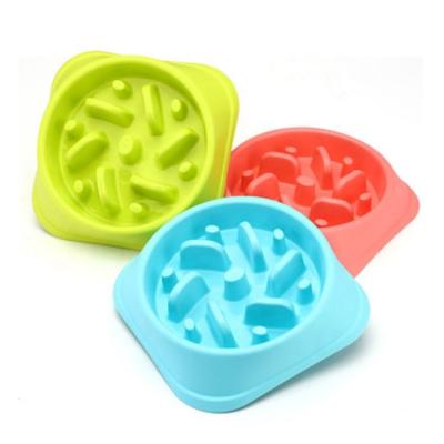 China Non Skid Slow Feeder Dog Bowl , Slow Eating Cat Bowl Anti - Tumble Size 20 * 4.7cm for sale