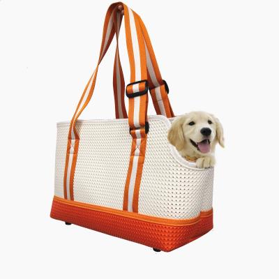 China String Closure Pet Carrier Bag Size 38 * 26 * 20 Cm Food Grade EVA Material for sale