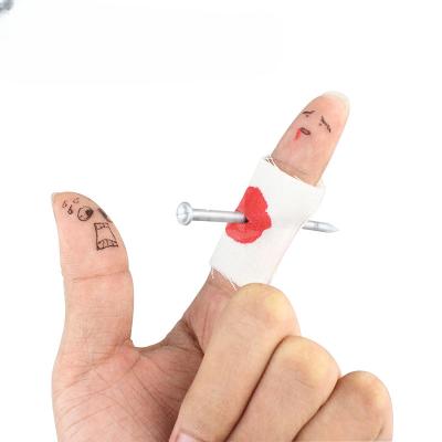 China Easy To Do Finger Punch Prank Prank Steel Nail Magical Funny Scary Tricky Show Street Stage Party Party Toy Adult Children for sale