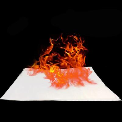 China 50*20cm Stage Flame Magic Paper Disappearing Instant Trick Fire Magic Tricks High Quality Paper Instant Paper Tricks For Magician for sale