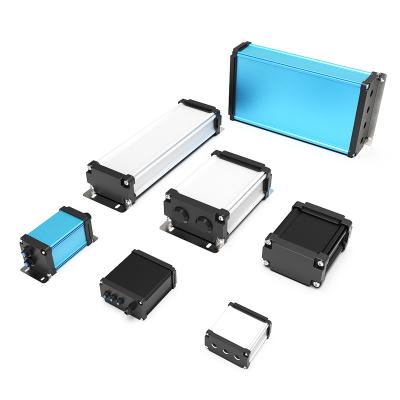 China 6063 YONGU M02 80*80mm Waterproof DIY Box Power Box Portable Electronic Instrument Metal Aluminum Mobile Chassis for sale