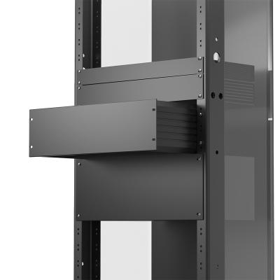 China Industrial Electrical Type 482W133H250L Extuded Strip Side Rackmount Chassis 3U Box 19 Inch Telecom Cabinet Rack Server Case for sale